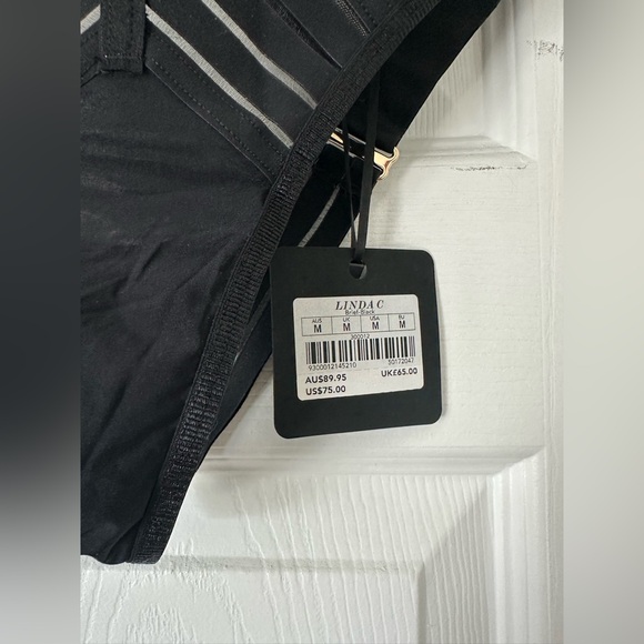 NWT Honey Bridgette Linda C set in black! brief size M, bra size 36B - Picture 9 of 10